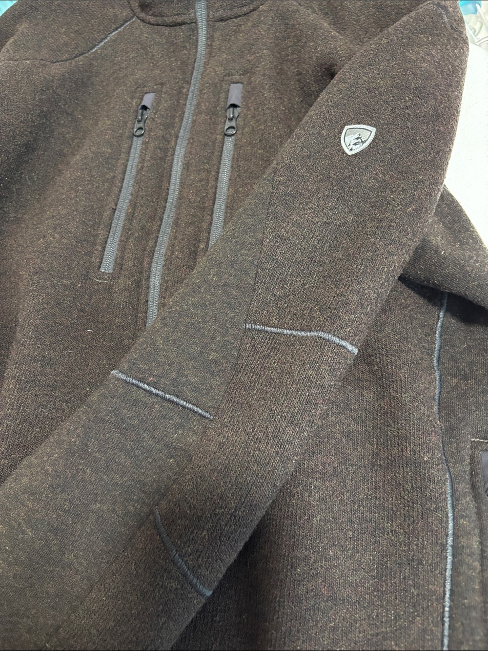 Kuhl Men's Brown Full-Zip Fleece Jacket - Picture 6 of 9